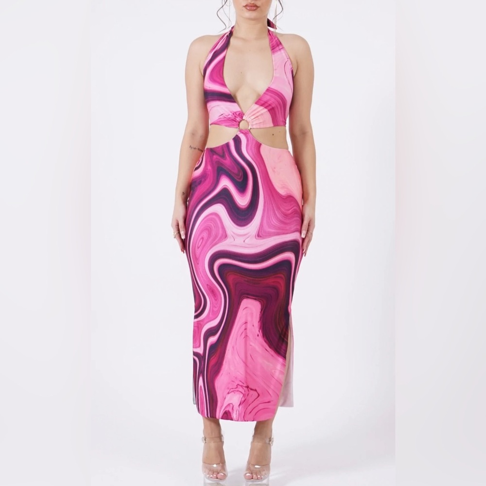 Farai London Pink Gaia Dress